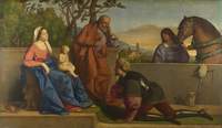 A Warrior Adoring the Infant Christ and the Virgin