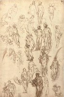 Studies of Mercury, Venus, Cupid and Saturn and other Figures