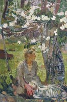 Peasant Boy under an Apple Tree