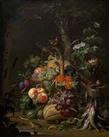 Still Life with Fruit, Fish, and a Nest