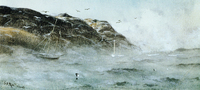 Sea Smoke, Monhegan Harbor