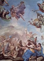 The Creation of Man (detail of decorative ceiling)