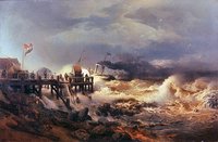 Departure of a Steamer in a Storm