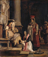 A Roman Princess Washing the Feet of Pilgrims