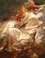 A Woman in a Cashmere Shawl, with a Man