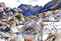 A Glacier Stream in the Alps