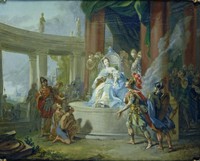 Aeneas before the Throne of Dido (study)