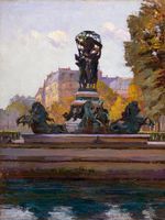 View of the Fontaine de l'Observatoire, Jardin du Luxembourg, Paris