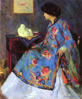 Lady in Chinese Silk Jacket