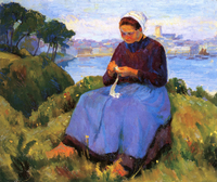 Old Lacemaker, Brittany
