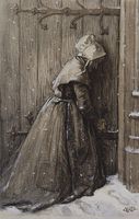 Woman at Church Door
