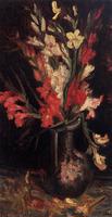 Vase with Red Gladioli