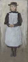 A peasant girl in black dress