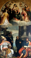 Madonna and Child in Glory and Saints