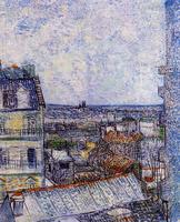 View of Paris from Vincents Room in the Rue Lepic