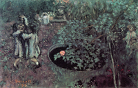 Children Playing in a Garden