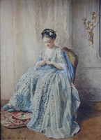 Young Woman with a Rose