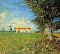 Farmhouse in a Wheat Field