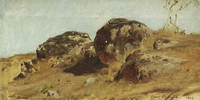 Landscape with Three big Stones