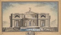 Design for a Neoclassical Building, Thought to be a School of Arts for the City of Stockholm