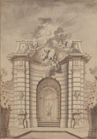 Design for Festival Architecture for an Entry into Paris for the King of Sweden, Frederick I of Hesse
