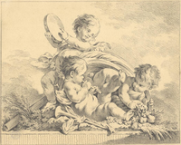 Three Putti Playing Music