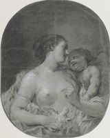 Venus, Holding a Sparrow, with Cupid