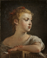 Portrait of a Young Girl with a Birdcage