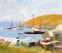 Monhegan Island Harbor Looking Toward Manana