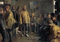 At the Grocer's on a Winter's Day when There Is No Fishing