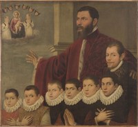 Portrait of a Venetian Senator with Male Members of his Family