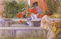 Karin and Brita with Cactus