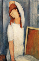 Portrait of Jeanne Hebuterne, Left Arm Behind Her Head