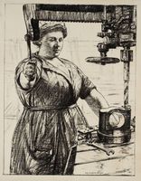 Women's Work: On Munitions - Heavy Work (Drilling and Casting)