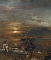 The Bay of Naples in Moonlight