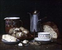 Still-Life with Coffee, Bread and Potatoes