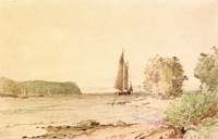 Landscape Study - Boats on the River