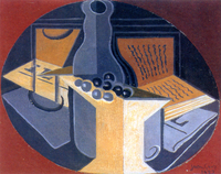Grapes, Carafe and Book