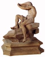 Fontana dei Quattro Fiumi (Fountain of the Four Rivers):  model for Nile