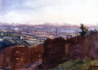 Llanelli from the Furnace Quarry