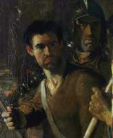 The Standard Bearer and Helmeted Warrior
