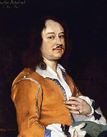 Portrait of a Man Wearing an Ochre Jacket, Holding a Drawing in his Right Hand