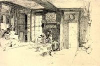 Interior of the Farm, Giverny