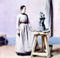Femme sculpteur