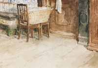 Corner Stove with Laundry Basket