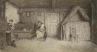 Family Scene in an Interior
