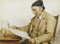 Grandfather with Newspaper