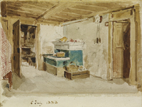 Parlor with Green Stove