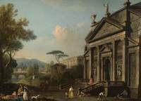 Capriccio with facade of San Giorgio Maggiore, Venice