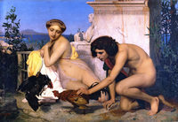 Young Greeks at a Cock Fight
